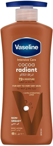 Body Lotion Cocoa Radiant with Cocoa Butter, Non-Greasy Formula, Restores Glow To Dull, Dry Skin, 400ml - 400ml