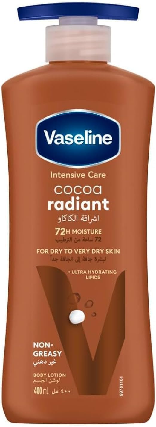 Body Lotion Cocoa Radiant with Cocoa Butter, Non-Greasy Formula, Restores Glow To Dull, Dry Skin, 400ml - 400ml
