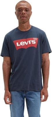 Men's Graphic Set-in Neck T-shirt - Blue