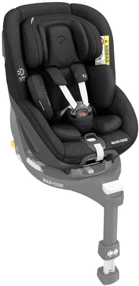 Maxi-Cosi Pearl 360 i-Size Infant Car Seat, 360 Swivel Car Seat, G-CELL Side Impact Protection, One-Hand Rotation, ClimaFlow, 0-4 Years, Authentic Red, 2 Year Warranty