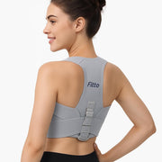 Fitto Thoracic Upper Back Brace for Women - Posture Corrector - Grey