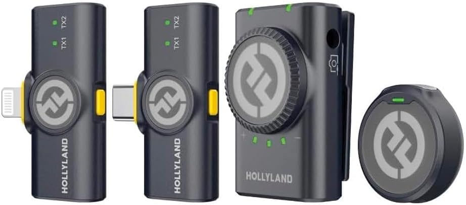 Hollyland Lark M2 Combo Wireless Lapel Lightning, Ios Black
