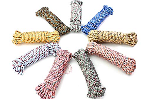 Nylon Rope Clothesline Sturdy Hanging Line Drying Clothes Cord (10m)