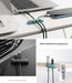 Ringke Cable Organizer [4 Pack] Clips Management TPU Silicone Adhesive Wire Holder Accessory for Power Cords, Home, Office, Cubicle, Headphone, Car