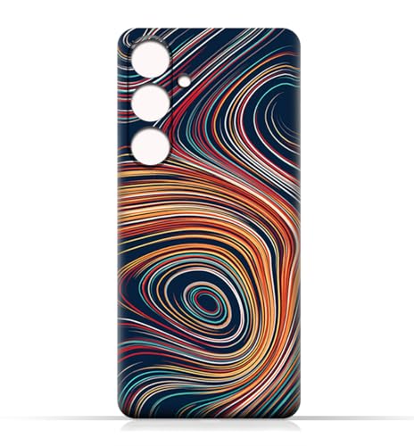 AMC Design TPU Mobile Case Cover compatible with Samsung Galaxy A35 model with Abstract Swirled Stripes Pattern