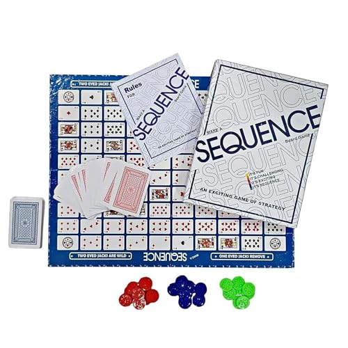 Sulfar Sequence Board Game Multi Color Board Game for Family