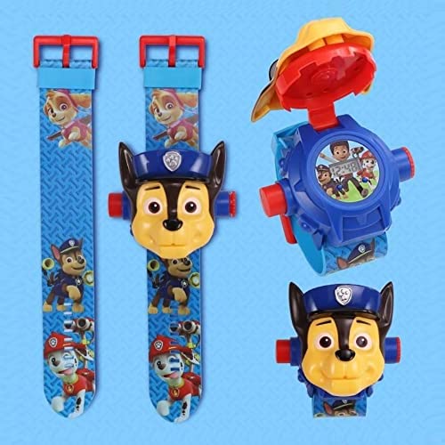 BBYY Children's Watch With Projector - 3D Doll Watch Flip, Outdoor Sports Toys, Digital Display, Adjustable Strap - Birthday Gift for Boys and Girls (Archie)