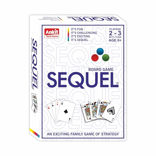 Ankit Toys & Games Sequel Junior Game Educational Fun Classic Board Game Engaging Interactive Learning Great for Family Game Nights and Social Play for Kids & Adults for Ages 6+ (Board Size 46*23 Cm)