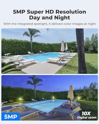 REOLINK Go PT Plus - 5MP Pan Tilt 4G LTE Cellular Security Camera, Camera Outdoor Wireless, 2K+ HD Color Night Vision, Solar Power, Smart Detection, No WiFi, No Wires, Ideal for Off-Gird Areas