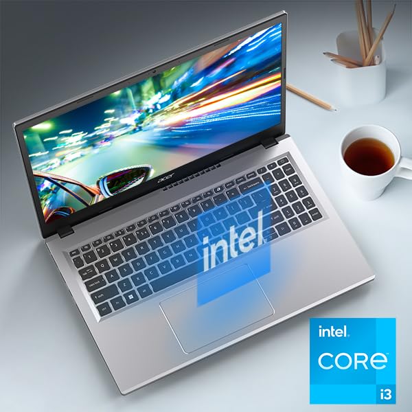 Acer Aspire Go 15 Slim Laptop with 15.6" FHD IPS/Intel i3-N305 /8GB LPDDR5 RAM/128GB SSD/Windows 11 Home/English KB/Silver
