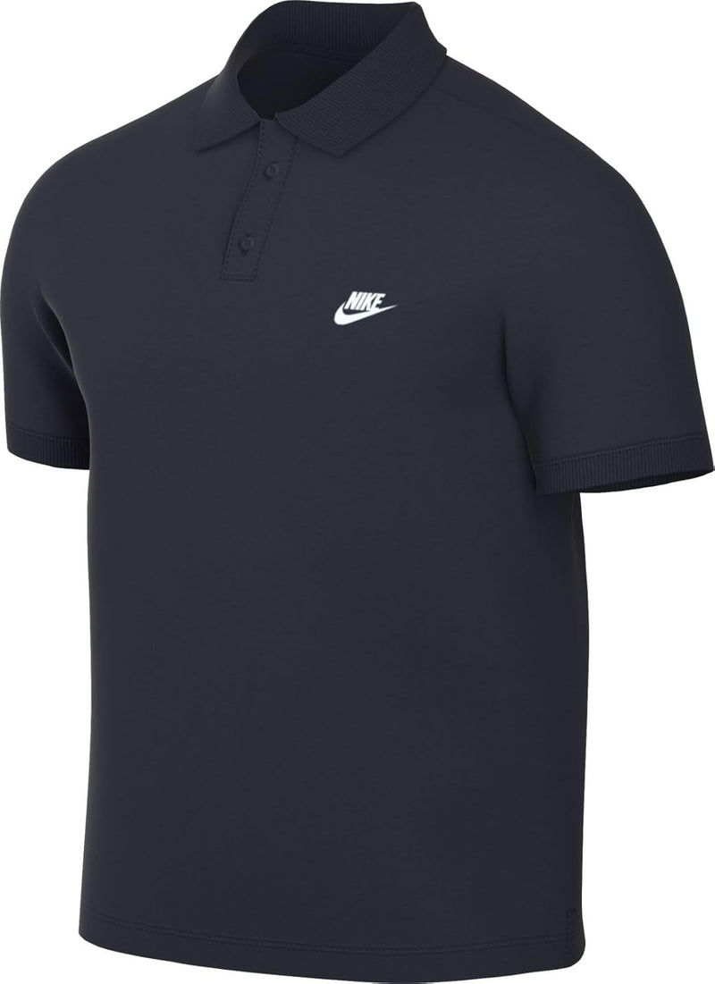 Men Nike Club Kurzarm-poloshirt für Herren Short sleeve polo shirt - OBSIDIAN(WHITE)