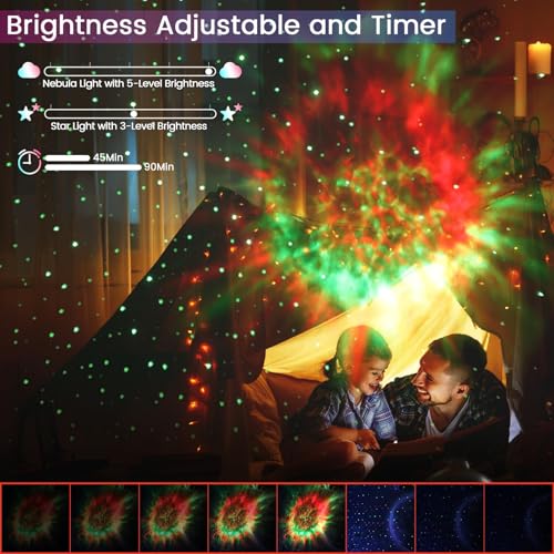 Astronaut Galaxy Projector, Azonee Spaceman Light Projector with Remote Control and Timer, 360° Rotation Astronaut Light Projector with Nebula, Nebula Ceiling LED Lamp for Kids, Room Decor, Gift
