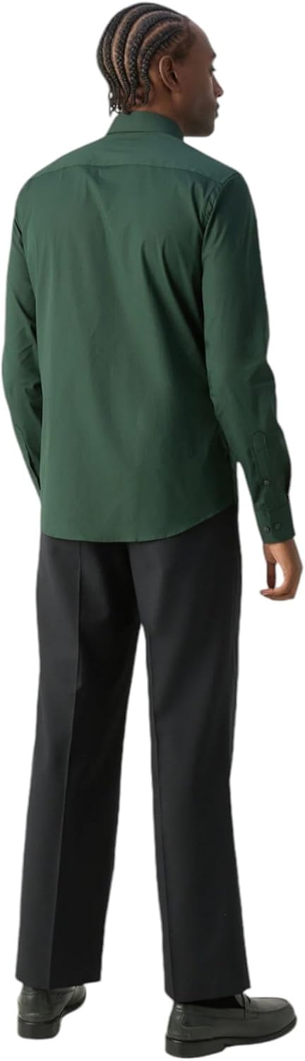 Calvin Klein Mens Poplin Stretch Slim Shirt Shirt
