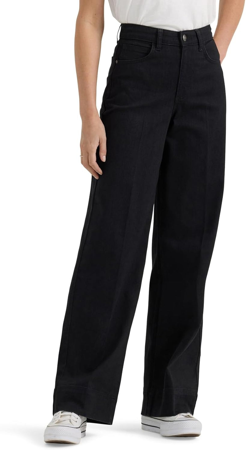 womens Legendary High Rise Trouser Jean - Black
