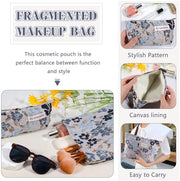 ZLFSRQ 3Pcs Checkered Makeup Bag for Women Large Cosmetic Bag Set Travel Toiletry Bag Makeup Pouch Bag for Purse Pink Zipper Storage Bag Organizer Cute Small Aesthetic Girls Car Essentials Bag