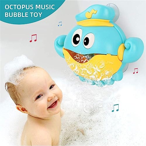X spring Baby Bath Toys, Bath Bubble Machine with Nursery Rhymes, Baby Bath Toys Bubble Maker, Crab Bubble Machine Bat Bath Toys for Toddlers, Babies, Boys, Girls
