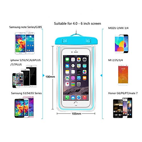Fitto Universal Waterproof Phone Dry Bag Case ??Swimming, Underwater Mobile Phone Holder Cover, IPX8 Aqua Protection for Smartphones & Accessories
