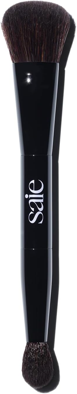 Saie The Base Brush - Ultra-Soft Foundation Brush for Liquid Makeup - Dense Complexion + Blending Brush with Cruelty-Free, Synthetic Bristles (1 Count)