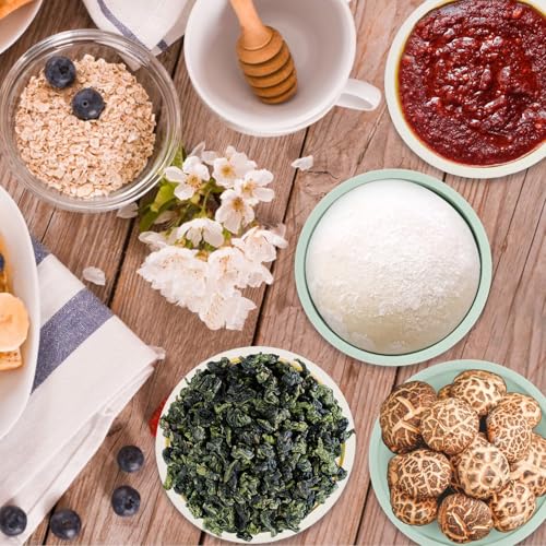 4PCS Pizza Dough Proofing Box - Stackable Silicone Pizza Storage Containers with Lids, Small Bread Baking Supplies, Reusable Camping Bowl, Pizza Making Accessories for Kitchen