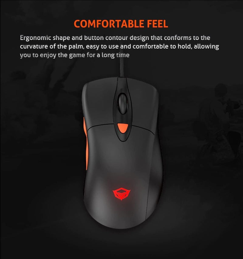Meetion MT C505 4 in 1 Gaming Combo Kit: RGB Keyboard, 3200DPI Mouse, Backlit Headphone With Omni Directional Microphone, High Precision Mouse Pad