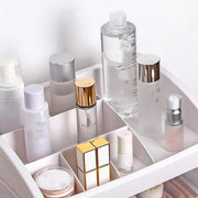 ALOXE Cosmetic Organizer Box Drawers Storage Plastic Stationary Box | Make Up Organiser For Women