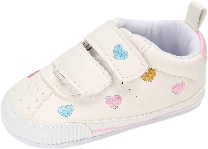 E-FAK Baby Shoes Boys Girls Infant Sneakers Non-Slip Rubber Sole Toddler Crib First Walker Shoes