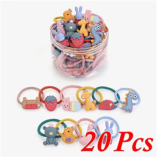 Shining Diva Fashion 20 pcs Combo Elastic Hair Bands Ties Accessories for Kids Baby Girls Women