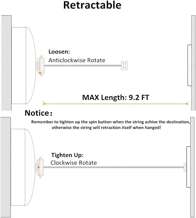 KKD Stainless Steel Retractable Adjustable Lockable Hanging Washing Line (Rose Gold)