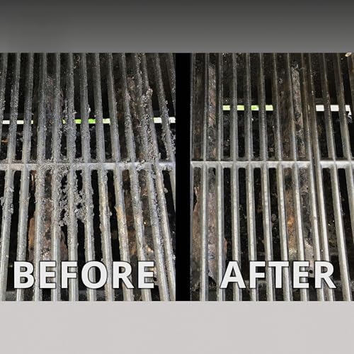 THE WHITE SHOP BBQ Replaceable Scraper Cleaning Head, No Bristle - Durable and Unique Scraper Tools for Cast Iron or Stainless-Steel Grates, Barbecue Cleaner (Scraper Brush)
