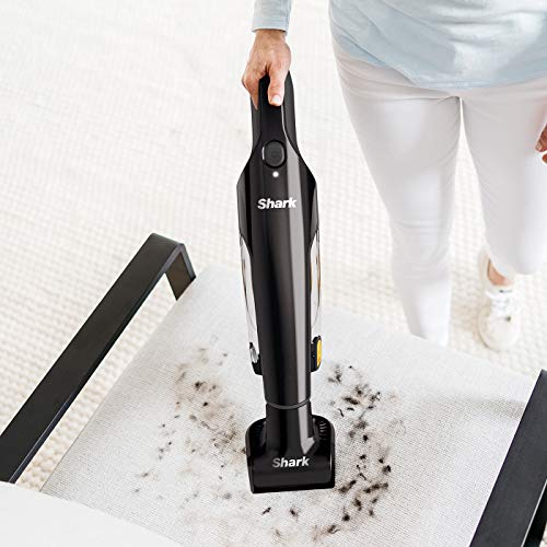 Shark Handheld Cordless Vacuum Cleaner with Pet Tool, Crevice Tool & Dusting Brush, 80 W, 0.45 liters, 10 Minute Run-Time, Washable Filter, Black & Yellow, CH950UKT