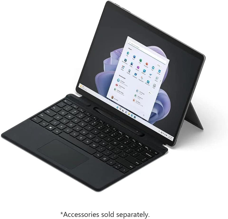 Microsoft Surface Pro 9 with 2880 X 1920 (267 PPI) PixelSense Display, Intel Core i7-1255U, Integrated graphics, 16GB RAM, 1TB SSD, Windows 11, Platinum - [QKI-00008] Device Only - Silver