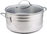 Prestige Infinity Stainless Steel Casserole with Glass Lid 26cm / 8 Ltr Induction Compatible Covered Stockpot Soup Pots Silver - PR77378 - 30