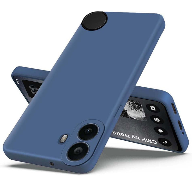 Case for Nothing CMF Phone 1 Cover, Matte Surface Soft Cases [Ultra Thin] [Scratch-Resistant] TPU Protective Case Soft Mobile Phone Case for Nothing CMF Phone 1 (Blue)
