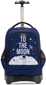Kids Rolling Bag, Space Astronaut and Unicorn Design, 32 x 21 x 46 cm, weighing 4.5kg, with Telescopic Handle,9-16 years (Blue Astronaut) - Blue Astronaut