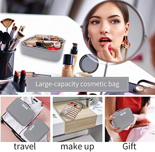 Queboom Travel Makeup Bag Cosmetic Bag Makeup Bag Toiletry bag for women and girls