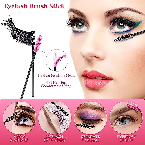 Vineen YHOME 230PCS Disposable Makeup Applicators Kit - Artist Supplies With Lip Brushes, Eyeliner Brushes, Mascara Wands, Hair Clips and Storage Box