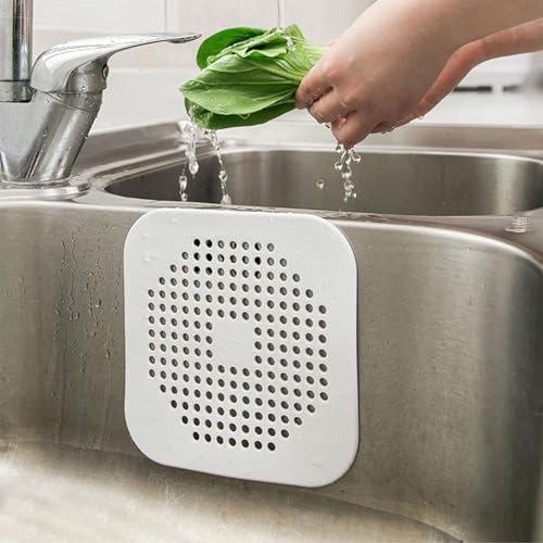 ZUERST 4-Pack Floor Drain Cover. Anti-smell,Hair Catcher, Insect-proof. Shower Drain Stopper for Bathroom, Laundry, Kitchen, Garden.etc