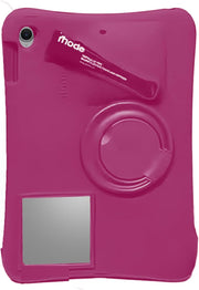 Silicone Case Compatible with iPad (A16) 11th Generation 11 Inch 2025/10th Gen 10.9 Inch 2022, Lip Balm Holder - Multi-Functional Case with Lip Balm Holder. (Light Pink) - Hot Pink