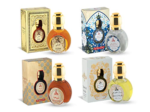 Hamidi 15 ml Perfume Oil Free From Alcohol Attar for Men and Women (Pack of 4) (Aslee)