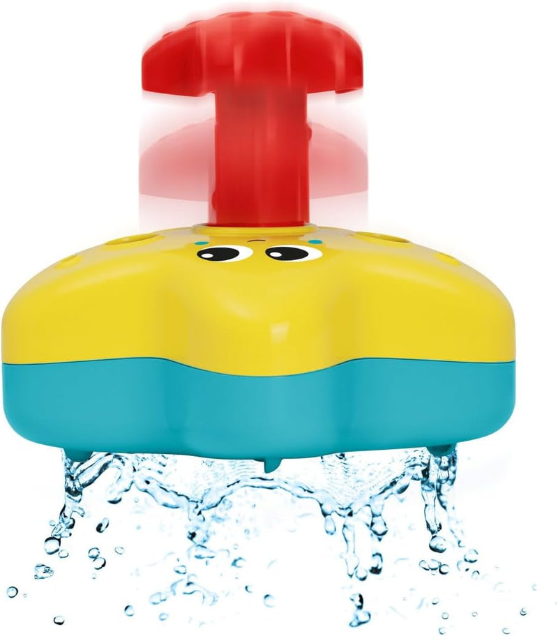 Chicco Spinning Starfish Floating Bath Toy for Kids Bath Spinner Floats in Water Entertaining Baby During Bathing, Lightweight and Easy to Grip 6-36 Months
