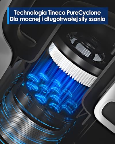 Tineco A30S Cordless Stick Vacuum, 160W Suction, 60min Runtime, 1L Bigger Dustbin, ZeroTangle Brush, Tineco PureCyclone Tech, LED Headlight
