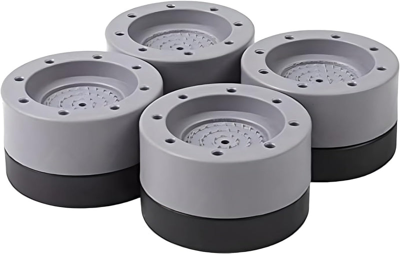 X spring Anti Vibration Pads, 4 Pcs Increased Shock Absorption Washing Machine Support, Noise Reduction Non-slip Foot Pads, Easy Cleaning Anti-Walk Protects Pedestals for Most Washing Machines