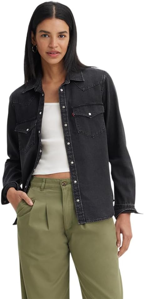 womens Ultimate Western Shirt Sweatshirt (pack of 1) - Black