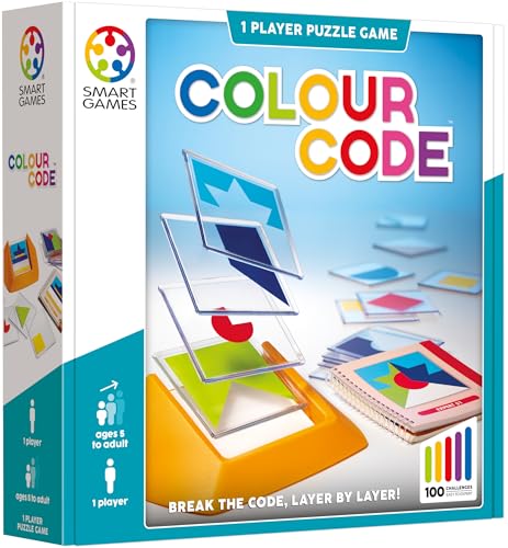 SmartGames Colour Code, Multicolour, 81115, Dimensions: 24 x 6,3 cm (LxWxH)