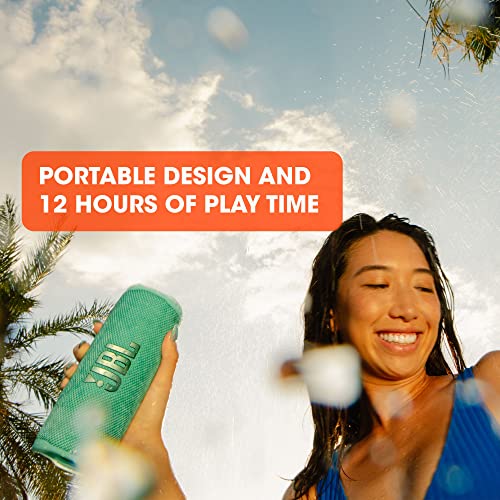 JBL Flip 6 - Portable Bluetooth Speaker, powerful sound and deep bass, IPX7 waterproof, 12 hours of playtime, JBL PartyBoost for multiple speaker pairing for home, outdoor and travel (Green)