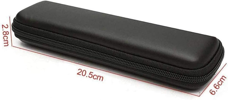 Hard Shell Pen Case, Heavy Duty EVA Protective Organizer, 20x6x3.5CM Compact Carrying Case for Writing Instruments, with Elastic Straps and Mesh Storage, Perfect for Office and Travel