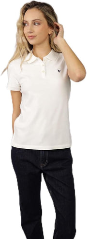 Womens Classic Polo Shirt classic (pack of 1) - Natural White
