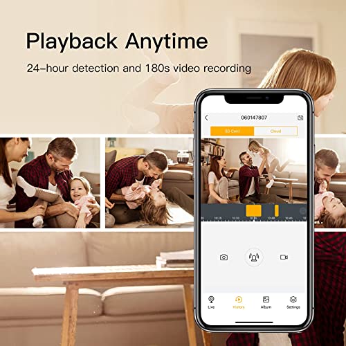 ARENTI Indoor Security Camera INDOOR1, 2K/3MP, 2.4G Wi-Fi, Privacy Mode, Works with Alexa & Google Assistant, Customizable AI Motion Detection Zones, Sound Detection, Two-Way Audio, Night Vision