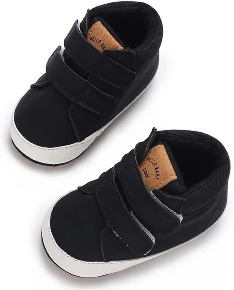 E-FAK Baby Shoes Boys Girls Infant Sneakers Non-Slip Rubber Sole Toddler Crib First Walker Shoes