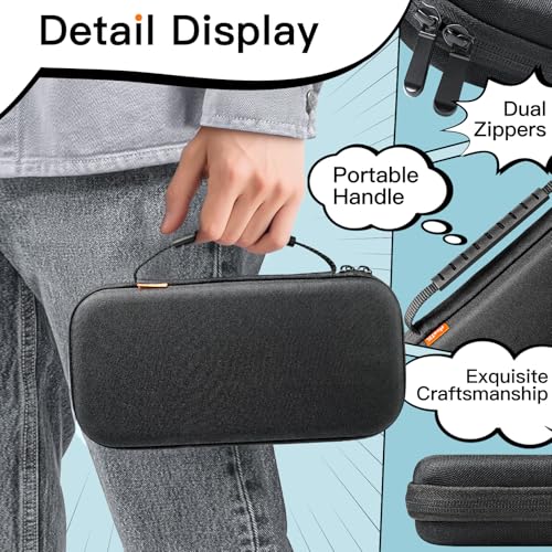 JETech Carrying Case for Nintendo Switch 2 (2025) 7.9 Inch, Hard Shell Portable Travel Bag with 10 Game Card Slots and Accessories Pouch, Lightweight Anti-Scratch Protection (Black)